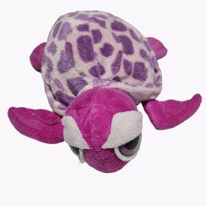 Fiesta Pink Turtle 8 Inch Purple Spotted Shell Plush Sea Stuffed Animal Toy